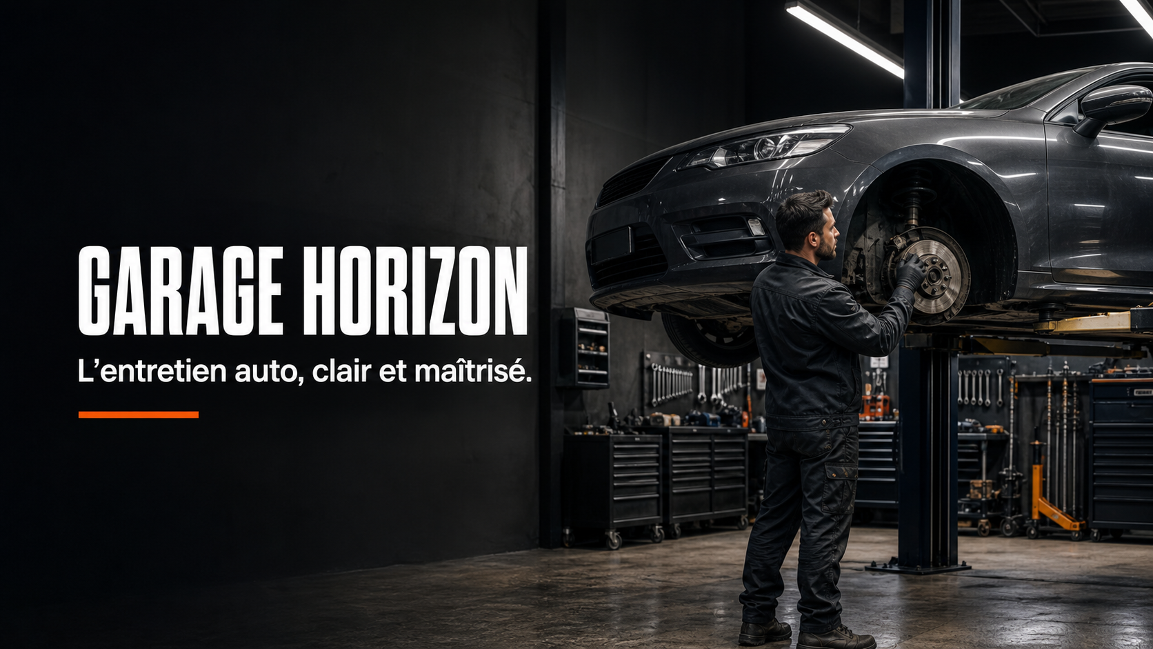 Aperçu de la maquette automobile Garage Horizon